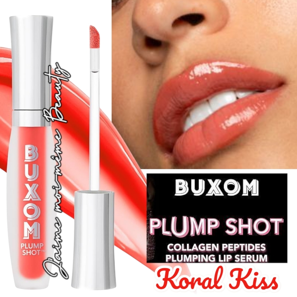 Buxom Sheer Tint Collagen Infused Plumping Lip Serum In KORAL KISS